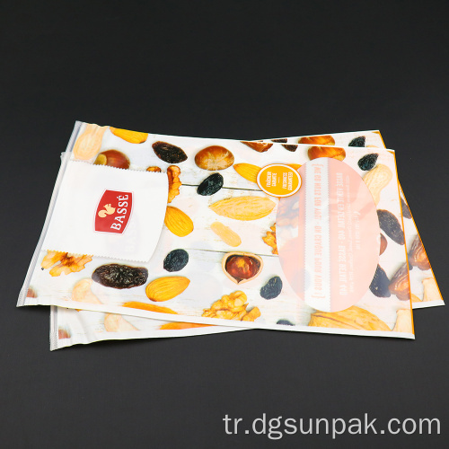 Özel Çevre Dostu Yeniden Kullanılabilir Fermuar Ziplock Çanta